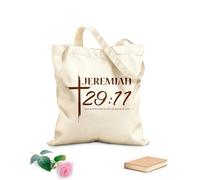 AILOONG Reusable Shopper Bags Bible Verse Day 340g/m² thick fabric Foldable