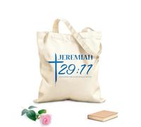 AILOONG Reusable Shopper Bags Bible Verse Day 340g/m² thick fabric Foldable