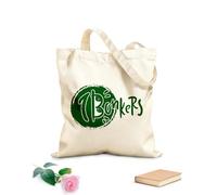 AILOONG Reusable Shopper Bags Bonkers Inspire Motivational Quote Youth Slang 340g/m² thick fabric Foldable