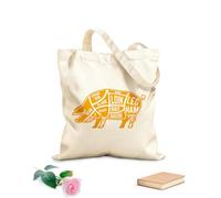 AILOONG Reusable Shopper Bags Butcher Diagram Scheme And Guide Pork Cuts Set 340g/m² thick fabric Foldable