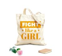 AILOONG Reusable Shopper Bags Christian Bible fight like girl 340g/m² thick fabric Foldable