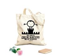 AILOONG Reusable Shopper Bags Christian Bible God Is Bigger Than Cancer 12 oz thick fabric Foldable 35x40cm Large