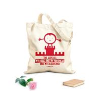 AILOONG Reusable Shopper Bags Christian Bible God Is Bigger Than Cancer 340g/m² thick fabric Foldable