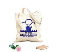 AILOONG Reusable Shopper Bags Christian Bible God Is Bigger Than Cancer 340g/m² thick fabric Foldable