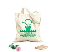 AILOONG Reusable Shopper Bags Christian Bible God Is Bigger Than Cancer 340g/m² thick fabric Foldable