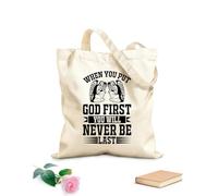 AILOONG Reusable Shopper Bags christian bible proverbs 12 oz thick fabric Foldable 31x36cm Medium