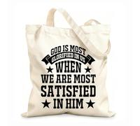 AILOONG Reusable Shopper Bags christian bible proverbs 12 oz thick fabric Foldable 31x36cm Medium