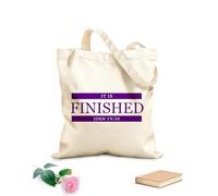 AILOONG Reusable Shopper Bags Christian Quote It Is Finished 340g/m² thick fabric Foldable