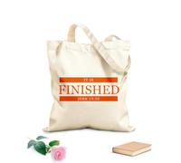 AILOONG Reusable Shopper Bags Christian Quote It Is Finished 340g/m² thick fabric Foldable