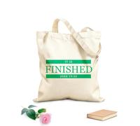 AILOONG Reusable Shopper Bags Christian Quote It Is Finished 340g/m² thick fabric Foldable