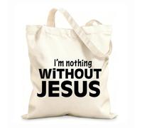 AILOONG Reusable Shopper Bags Christian Quotes Coffee Spelled Backwards Is Eeffoc I Don'T Give Coffee 12 oz thick fabric Foldable 35x40cm Large