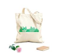 AILOONG Reusable Shopper Bags Cityscape Rome Skyline Scene Icon 340g/m² thick fabric Foldable