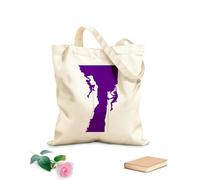 AILOONG Reusable Shopper Bags Climbers Climb Silhouettes 340g/m² thick fabric Foldable