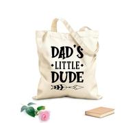 AILOONG Reusable Shopper Bags Dads Little Dude Inspirational Quotes 12 oz thick fabric Foldable 35x40cm Large