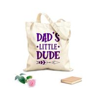 AILOONG Reusable Shopper Bags Dads Little Dude Inspirational Quotes 340g/m² thick fabric Foldable