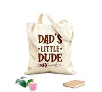 AILOONG Reusable Shopper Bags Dads Little Dude Inspirational Quotes 340g/m² thick fabric Foldable