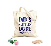 AILOONG Reusable Shopper Bags Dads Little Dude Inspirational Quotes 340g/m² thick fabric Foldable