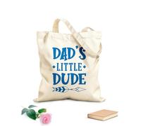 AILOONG Reusable Shopper Bags Dads Little Dude Inspirational Quotes 340g/m² thick fabric Foldable