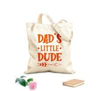 AILOONG Reusable Shopper Bags Dads Little Dude Inspirational Quotes 340g/m² thick fabric Foldable