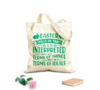 AILOONG Reusable Shopper Bags Easter teaches us that life should not be interpreted only in terms of things but in terms of ideals. 340g/m² thick fabric Foldable