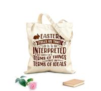 AILOONG Reusable Shopper Bags Easter teaches us that life should not be interpreted only in terms of things but in terms of ideals. 340g/m² thick fabric Foldable