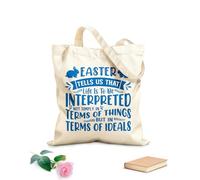 AILOONG Reusable Shopper Bags Easter teaches us that life should not be interpreted only in terms of things but in terms of ideals. 340g/m² thick fabric Foldable