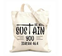 AILOONG Reusable Shopper Bags god or jesus faith typographic graphic vintages design 12 oz thick fabric Foldable 25x30cm Small