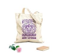 AILOONG Reusable Shopper Bags It can't be inherited it can't be bought I earned it with my blood sweat and tears 340g/m² thick fabric Foldable