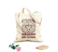 AILOONG Reusable Shopper Bags It can't be inherited it can't be bought I earned it with my blood sweat and tears 340g/m² thick fabric Foldable