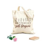 AILOONG Reusable Shopper Bags not perfect just forgiven design 340g/m² thick fabric Foldable