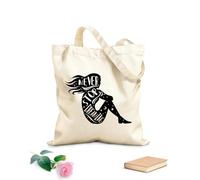 AILOONG Reusable Shopping Tote Bag 12 oz thick fabric Inspirational Phrase Never Stop Dreaming Girl Customizable slogan 35x40cm Large