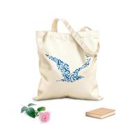 AILOONG Reusable Shopping Tote Bag 340g/m² thick fabric Flock Birds Animals Natural Beach Style Gull Customizable slogan