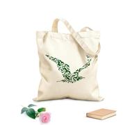 AILOONG Reusable Shopping Tote Bag 340g/m² thick fabric Flock Birds Animals Natural Beach Style Gull Customizable slogan