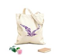 AILOONG Reusable Shopping Tote Bag 340g/m² thick fabric Flock Birds Animals Natural Beach Style Gull Customizable slogan