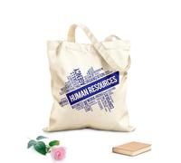 AILOONG Reusable Shopping Tote Bag 340g/m² thick fabric Human Resources HR Agency Department Idea Customizable slogan