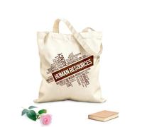 AILOONG Reusable Shopping Tote Bag 340g/m² thick fabric Human Resources HR Agency Department Idea Customizable slogan