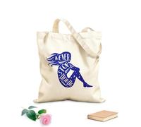 AILOONG Reusable Shopping Tote Bag 340g/m² thick fabric Inspirational Phrase Never Stop Dreaming Girl Customizable slogan