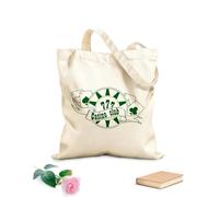 AILOONG Reusable Shopping Tote Bag 340g/m² thick fabric playing cards dice chips gambling poker casino las vegas Customizable slogan