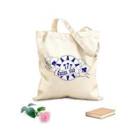 AILOONG Reusable Shopping Tote Bag 340g/m² thick fabric playing cards dice chips gambling poker casino las vegas Customizable slogan
