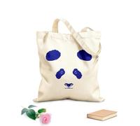 AILOONG Reusable Shopping Tote Bag Asian Chinese Panda Bear Head Zoo Children Room 340g/m² thick fabric Customizable slogan