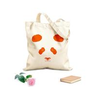 AILOONG Reusable Shopping Tote Bag Asian Chinese Panda Bear Head Zoo Children Room 340g/m² thick fabric Customizable slogan