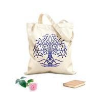 AILOONG Reusable Shopping Tote Bag Celtic Tree Of Life Ethnic Style Natural Roots 340g/m² thick fabric Customizable slogan