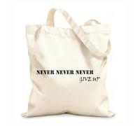 AILOONG Reusable Shopping Tote Bag Creative Motivation Quote Letters Success 12 oz thick fabric Customizable slogan 31x36cm Medium