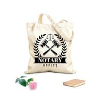 AILOONG Reusable Shopping Tote Bag libra justice legislation notary office law scrivenerg 12 oz thick fabric Customizable slogan 31x36cm Medium