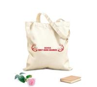 AILOONG Reusable Shopping Tote Bag Motivation Quote Words Letters Inspiring Gymnastics Burn Calories 340g/m² thick fabric Customizable slogan