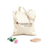 AILOONG Reusable Shopping Tote Bag Office Quote Famous Mirror Word of Wisdom 340g/m² thick fabric Customizable slogan