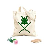 AILOONG Samurai Equipment s Office Swords Mask Katana Cotton Canvas Shopping Bag 340g/m² thick fabric Uses as a gift bag