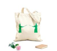 AILOONG Samurai Warriors Japan Asian Cotton Canvas Shopping Bag 340g/m² thick fabric Uses as a gift bag