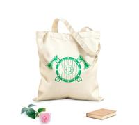 AILOONG Shield Axes Warriors Viking Weapons Man Cave Cotton Canvas Shopping Bag 340g/m² thick fabric Uses as a gift bag
