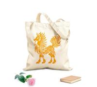 AILOONG silhouette kirin the mythical creature only Canvas Wine Gift Bag 340g/m² thick fabric Matches clothing